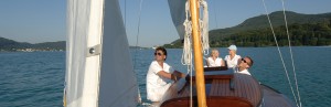 Yacht fahren auf dem Wörthersee